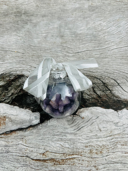 Amethyst Christmas Crystal Baubles 🎄