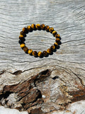 Tigers Eye Medium Beaded Bracelet